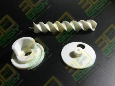 3D 立體打印 PLA (白色)物料及合併完成品 參考 -2